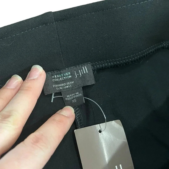 J. Jill Black Weaver Collection Forward Seam Slim Ankle Pants XS - Picture 3 of 4